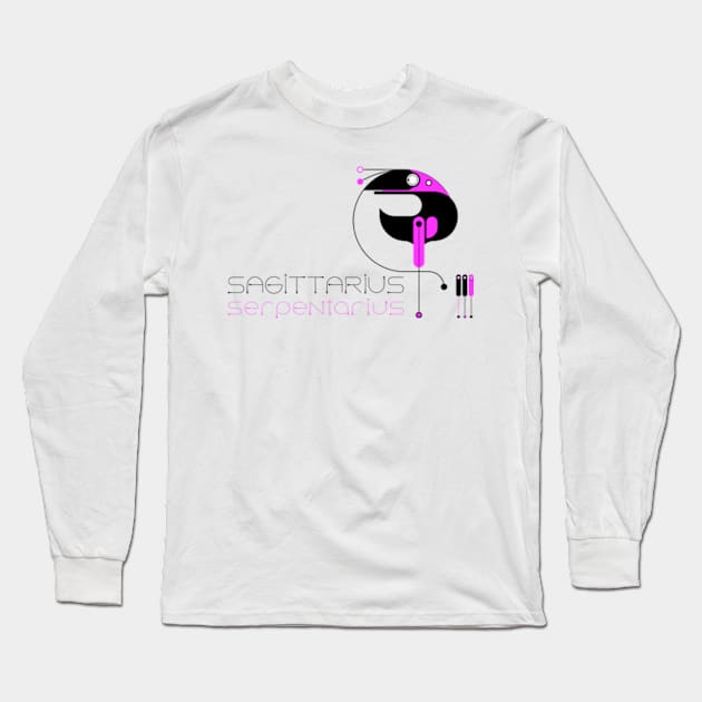 Sagittarius serpentarius ,Bird secretary Long Sleeve T-Shirt by Elba from Ukraine